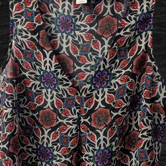 Old Navy High-Low Floral Blouse – Lightweight, Size M - Picture 3 of 8